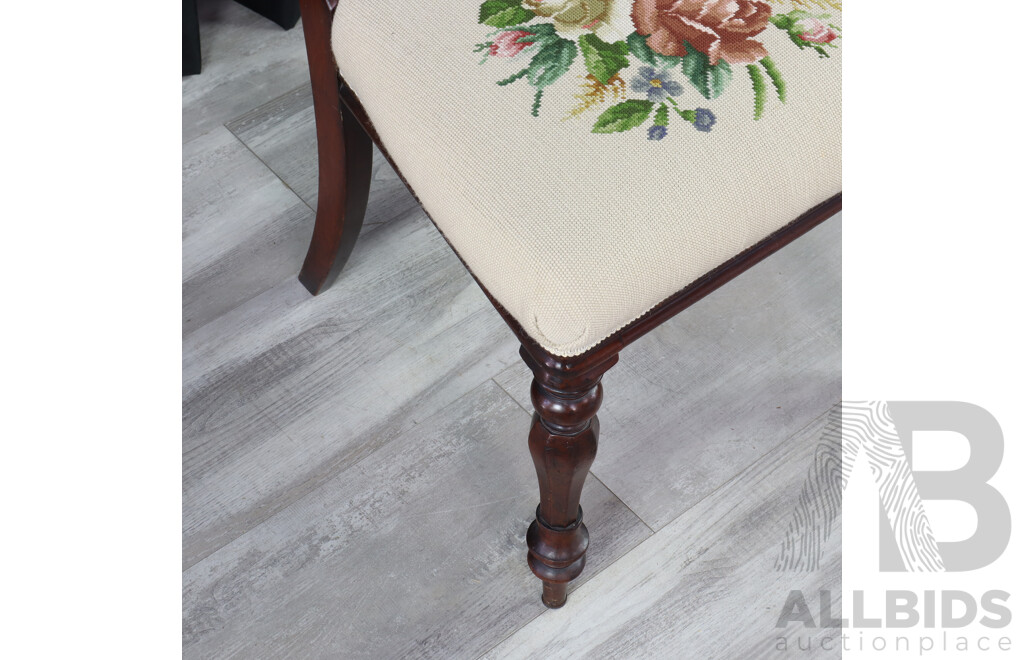 Pair of Victorian Mahogany Spoon Back Dining Chairs