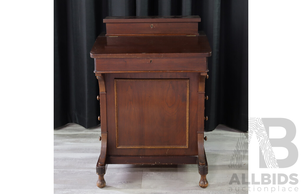 Edwardian Mahogany Davenport Desk