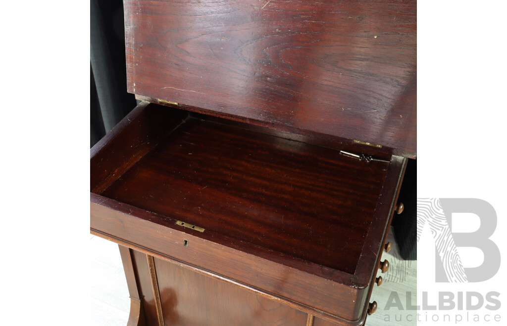 Edwardian Mahogany Davenport Desk