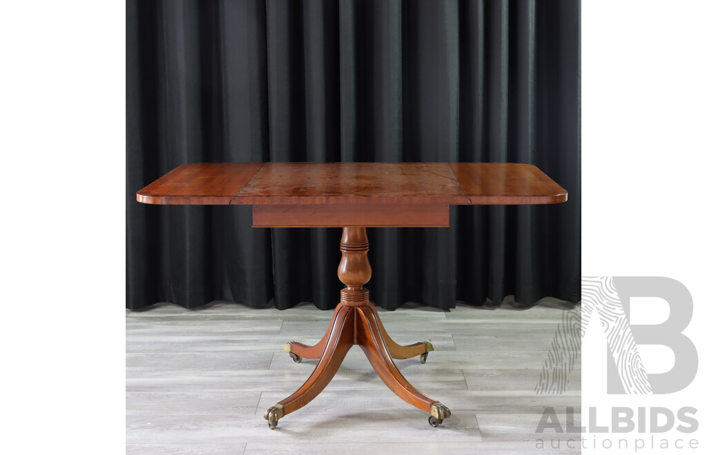 Victorian Mahogany Drop Side Table