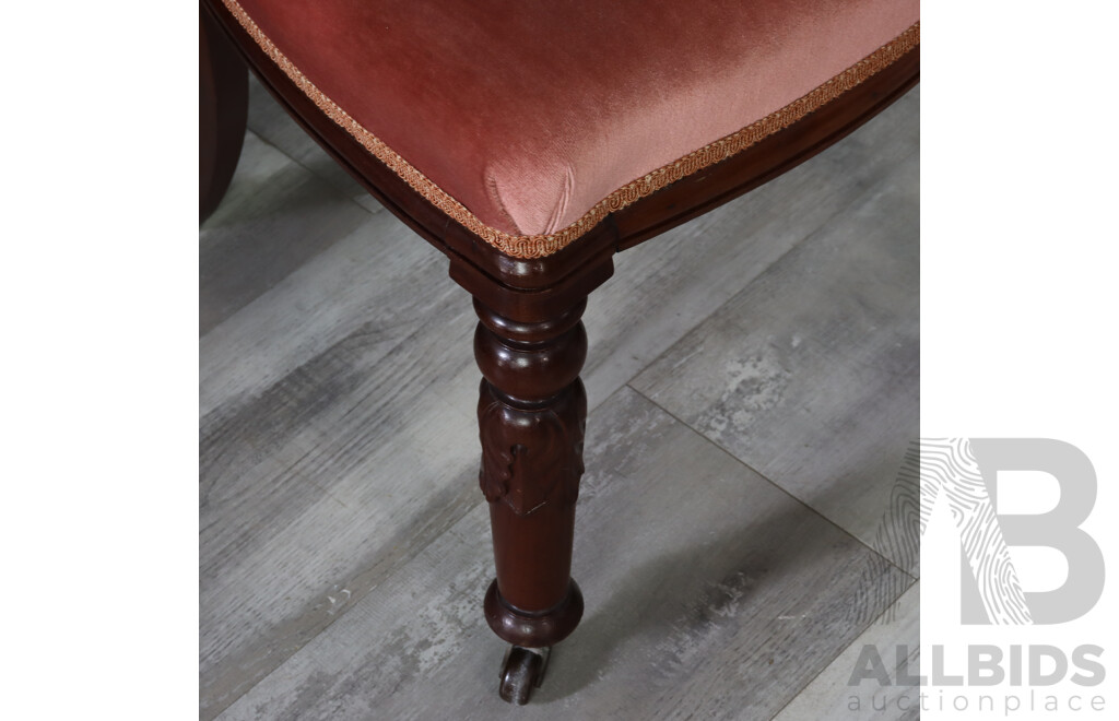 Set of Four Victorian Mahogany Spoon Back Dining Chairs