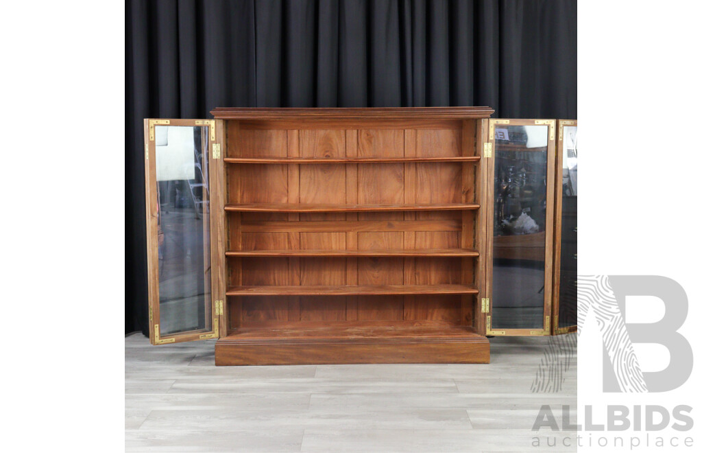 Edwardian Blackwood Four Door Bookcase