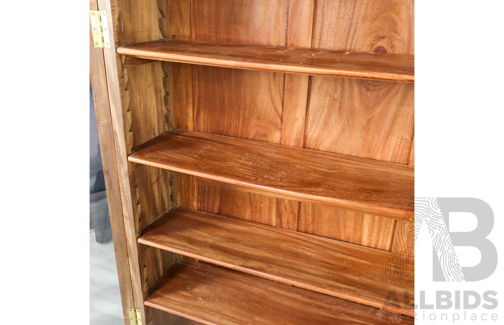 Edwardian Blackwood Four Door Bookcase