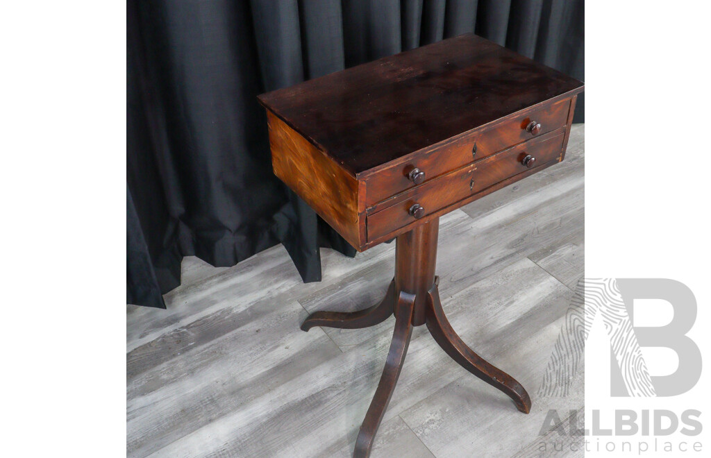 Early Victorian Rosewood Pedestal Chest