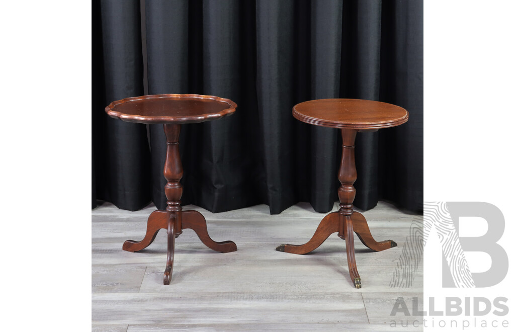 Single Pedestal Wine Tables X 2