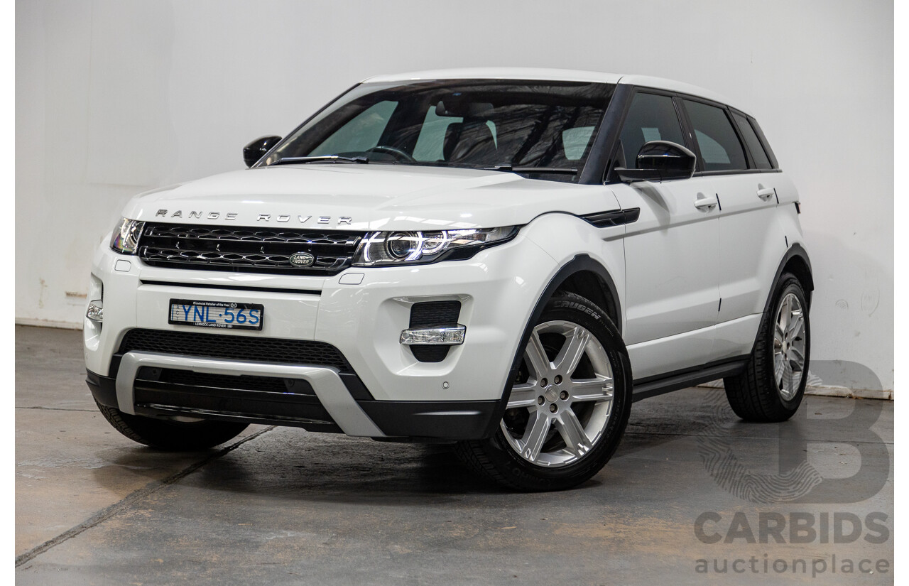 11/2014 Range Rover Evoque SD4 DYNAMIC (AWD) LV MY14 5D Wagon Fuji White 2.2L Turbo Diesel