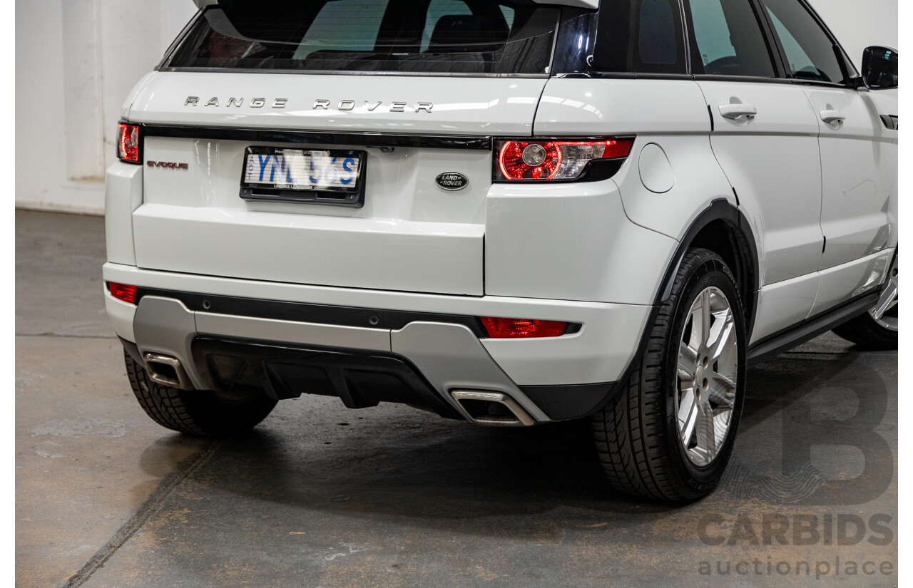 11/2014 Range Rover Evoque SD4 DYNAMIC (AWD) LV MY14 5D Wagon Fuji White 2.2L Turbo Diesel