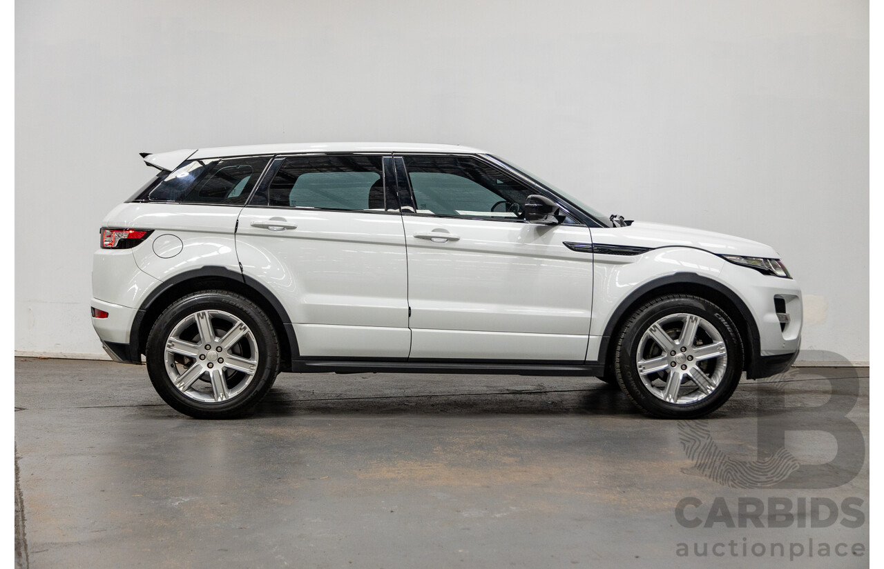 11/2014 Range Rover Evoque SD4 DYNAMIC (AWD) LV MY14 5D Wagon Fuji White 2.2L Turbo Diesel