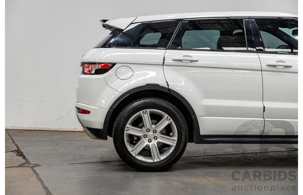 11/2014 Range Rover Evoque SD4 DYNAMIC (AWD) LV MY14 5D Wagon Fuji White 2.2L Turbo Diesel