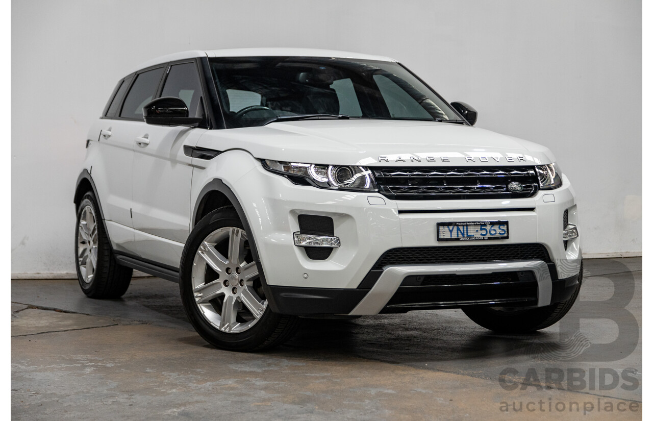 11/2014 Range Rover Evoque SD4 DYNAMIC (AWD) LV MY14 5D Wagon Fuji White 2.2L Turbo Diesel