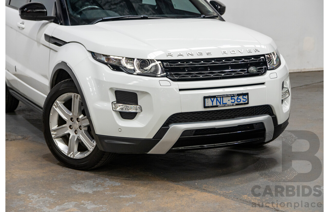 11/2014 Range Rover Evoque SD4 DYNAMIC (AWD) LV MY14 5D Wagon Fuji White 2.2L Turbo Diesel