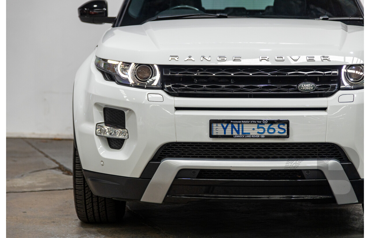 11/2014 Range Rover Evoque SD4 DYNAMIC (AWD) LV MY14 5D Wagon Fuji White 2.2L Turbo Diesel