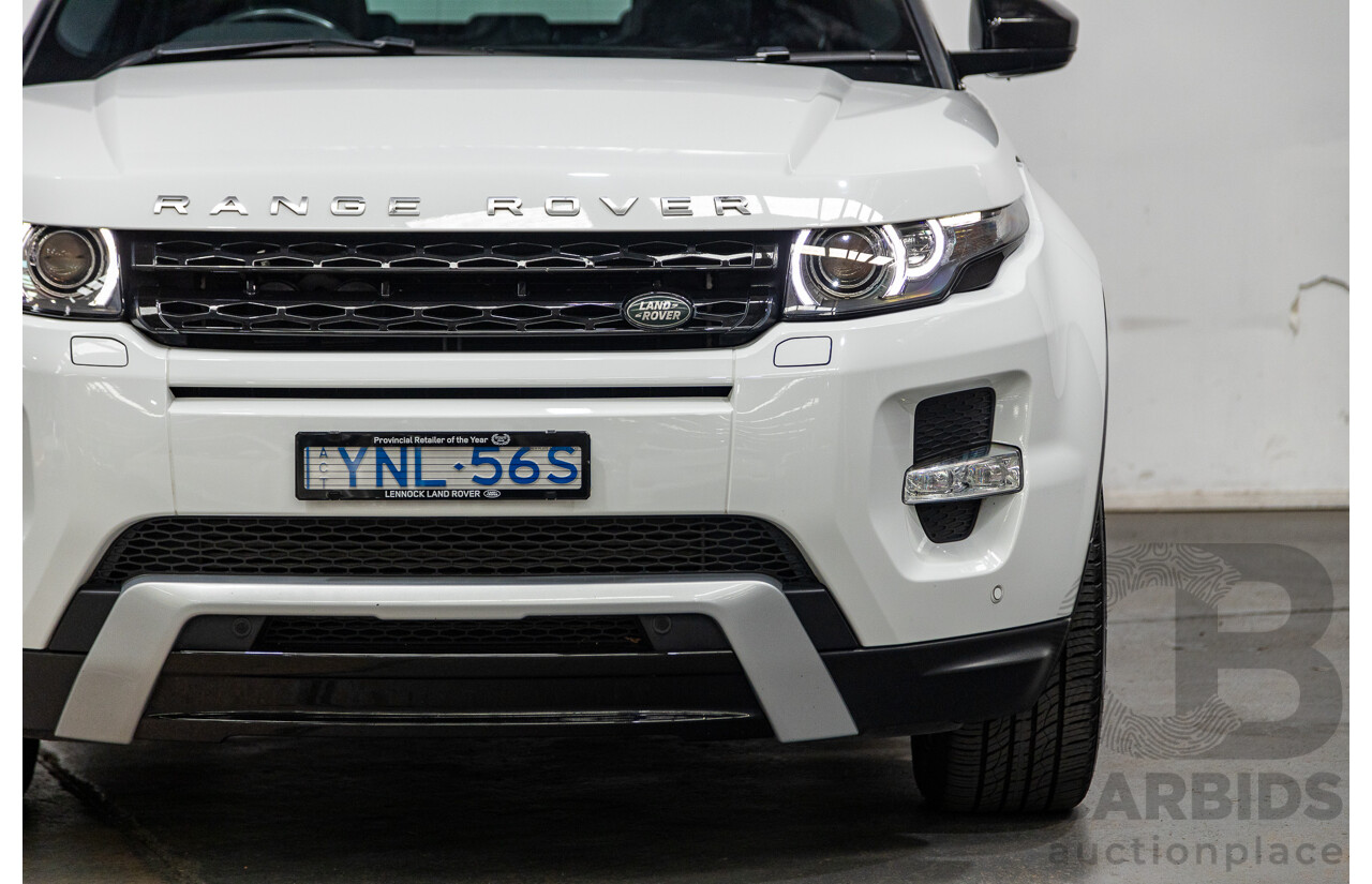 11/2014 Range Rover Evoque SD4 DYNAMIC (AWD) LV MY14 5D Wagon Fuji White 2.2L Turbo Diesel