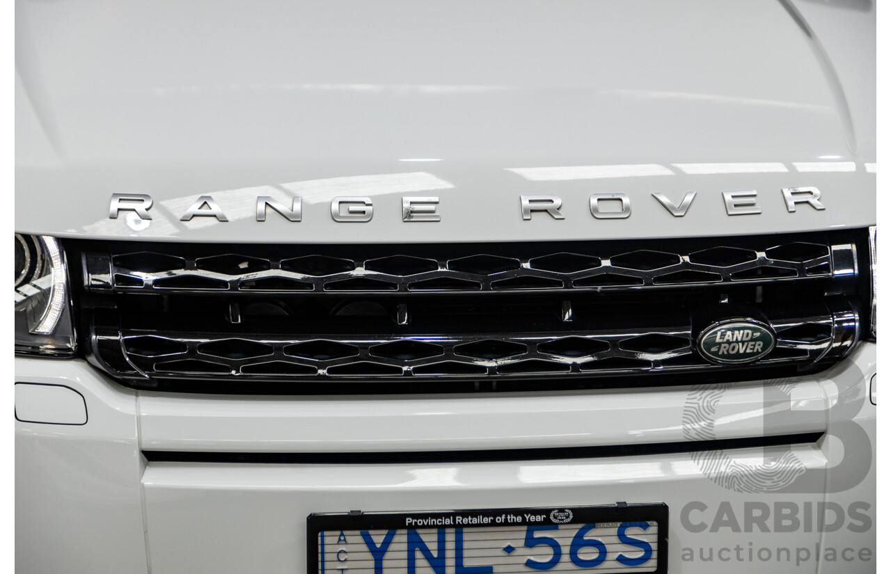 11/2014 Range Rover Evoque SD4 DYNAMIC (AWD) LV MY14 5D Wagon Fuji White 2.2L Turbo Diesel