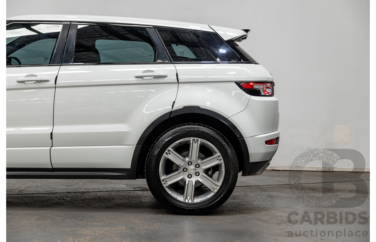 11/2014 Range Rover Evoque SD4 DYNAMIC (AWD) LV MY14 5D Wagon Fuji White 2.2L Turbo Diesel