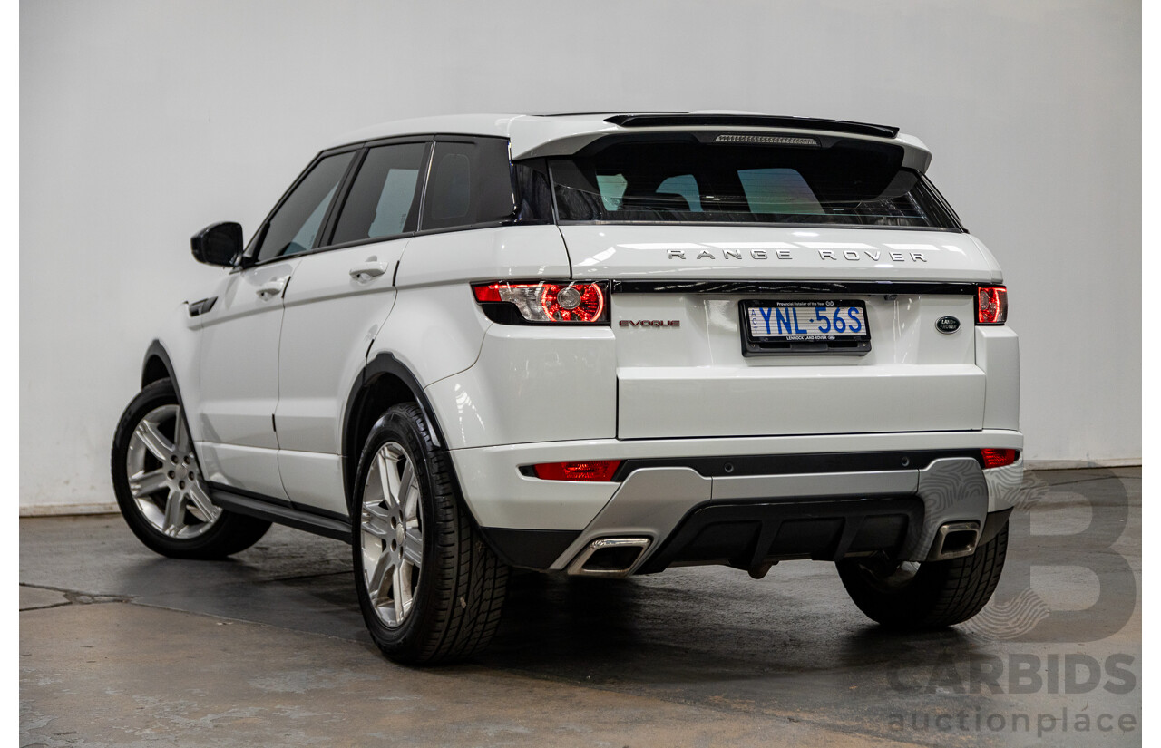 11/2014 Range Rover Evoque SD4 DYNAMIC (AWD) LV MY14 5D Wagon Fuji White 2.2L Turbo Diesel