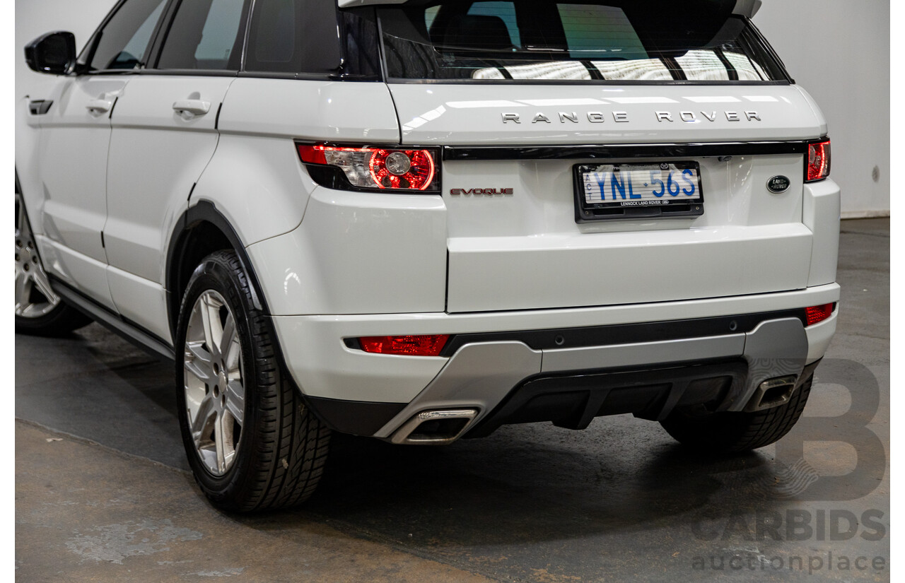 11/2014 Range Rover Evoque SD4 DYNAMIC (AWD) LV MY14 5D Wagon Fuji White 2.2L Turbo Diesel