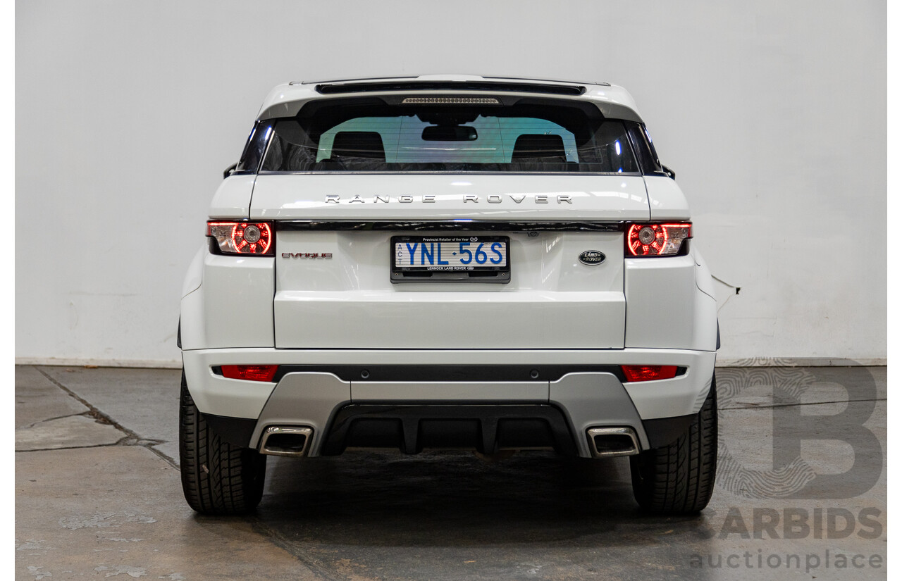 11/2014 Range Rover Evoque SD4 DYNAMIC (AWD) LV MY14 5D Wagon Fuji White 2.2L Turbo Diesel