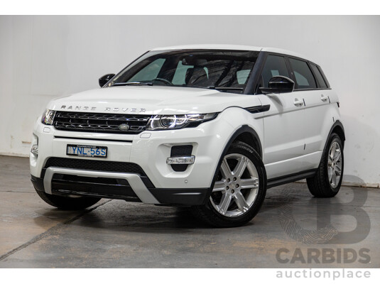 11/2014 Range Rover Evoque SD4 DYNAMIC (AWD) LV MY14 5D Wagon Fuji White 2.2L Turbo Diesel