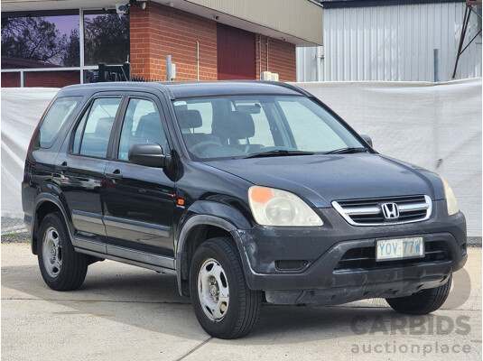 2/2004 Honda CRV (4x4) MY04 4d Wagon Black 2.4L