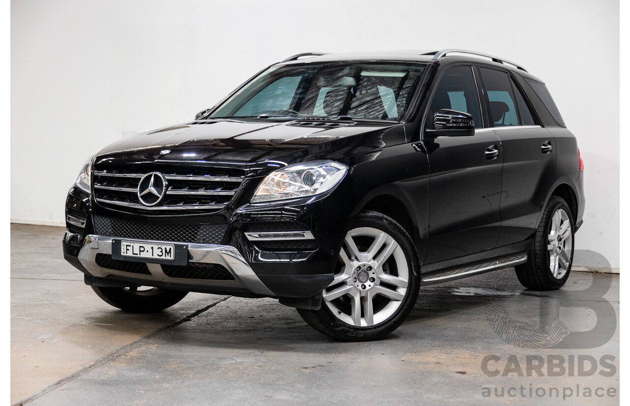 10/2014 Mercedes Benz ML250 CDI Bluetec (AWD) W166 MY14 4d Wagon Obsidian Black Turbo Diesel 2.1L