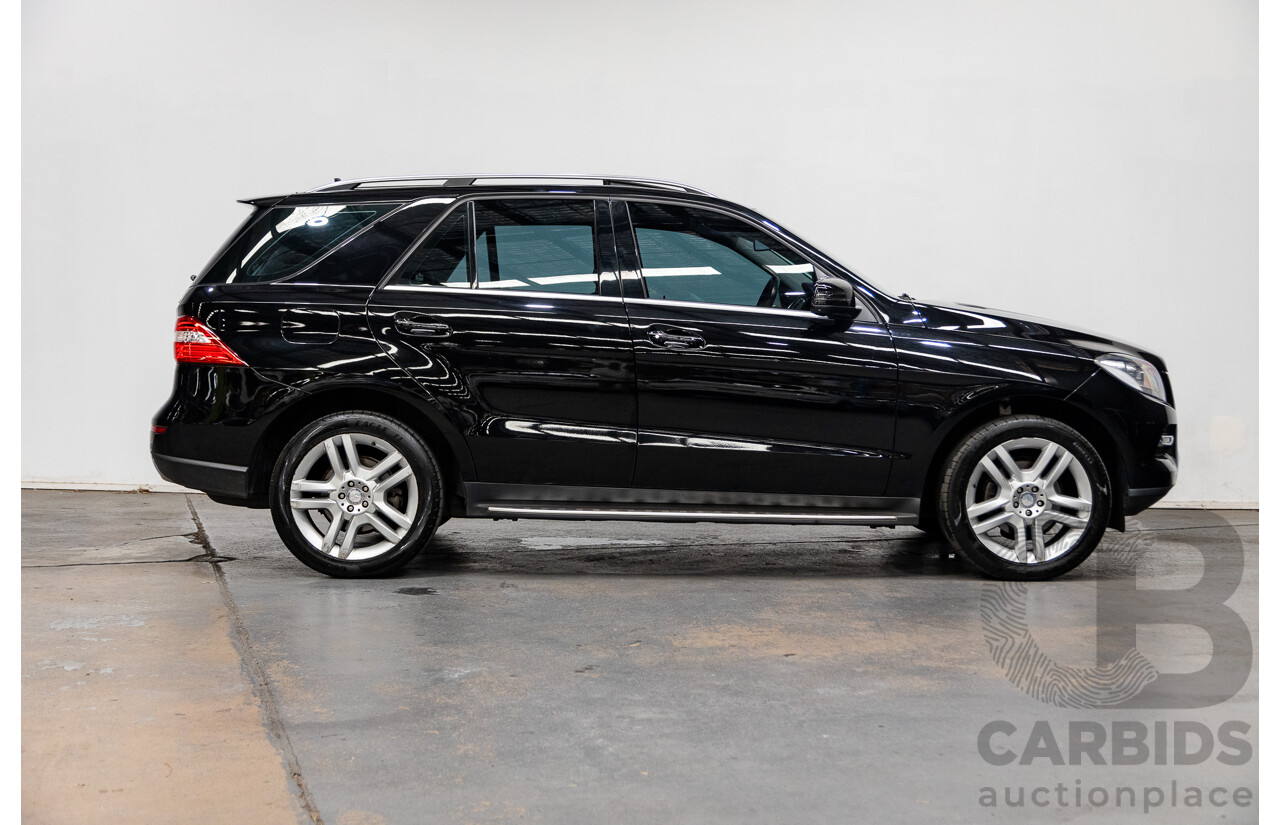 10/2014 Mercedes Benz ML250 CDI Bluetec (AWD) W166 MY14 4d Wagon Obsidian Black Turbo Diesel 2.1L