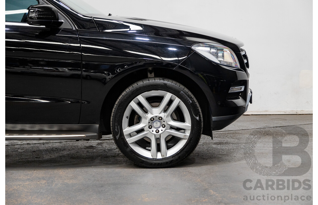 10/2014 Mercedes Benz ML250 CDI Bluetec (AWD) W166 MY14 4d Wagon Obsidian Black Turbo Diesel 2.1L