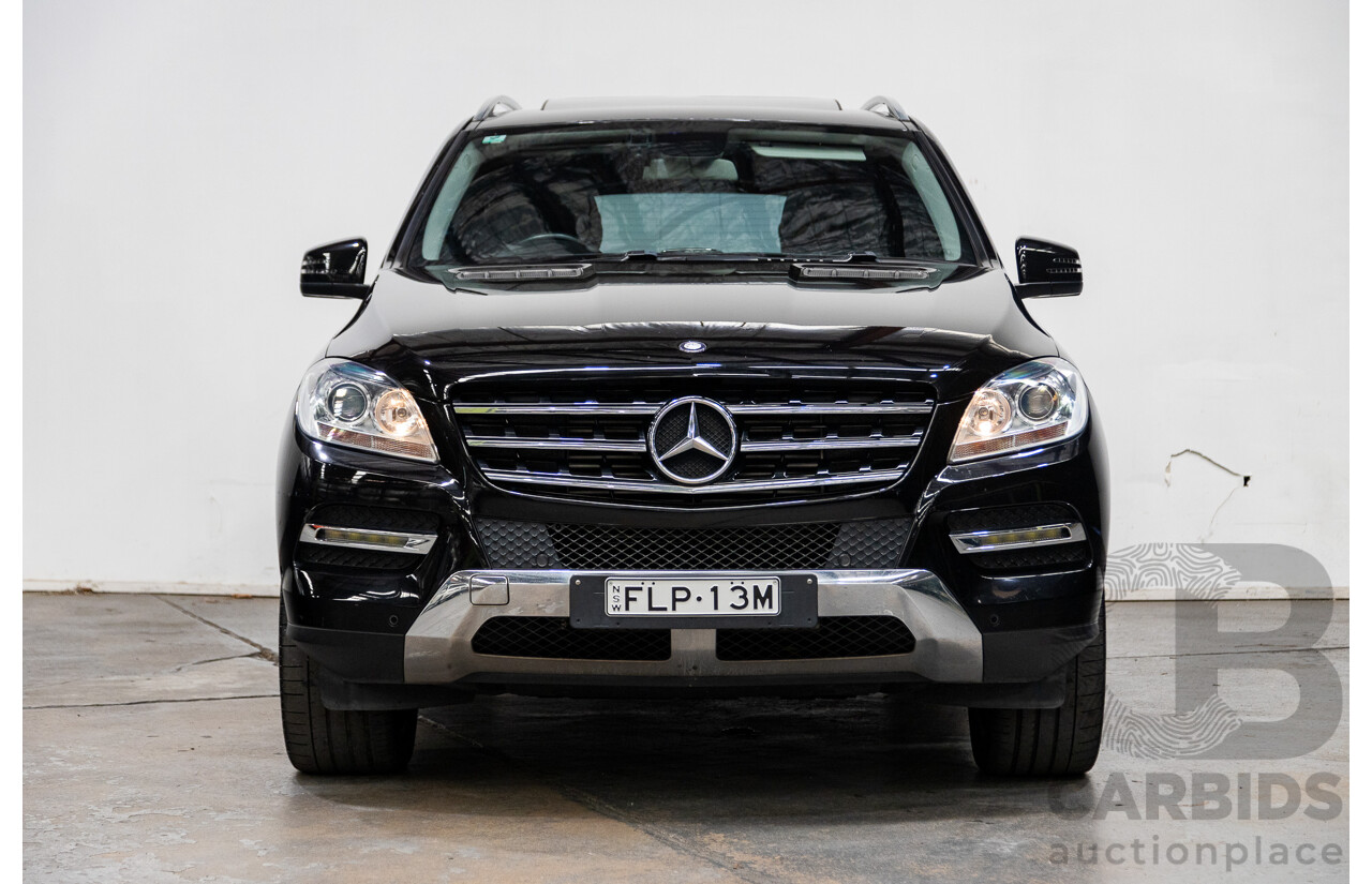 10/2014 Mercedes Benz ML250 CDI Bluetec (AWD) W166 MY14 4d Wagon Obsidian Black Turbo Diesel 2.1L