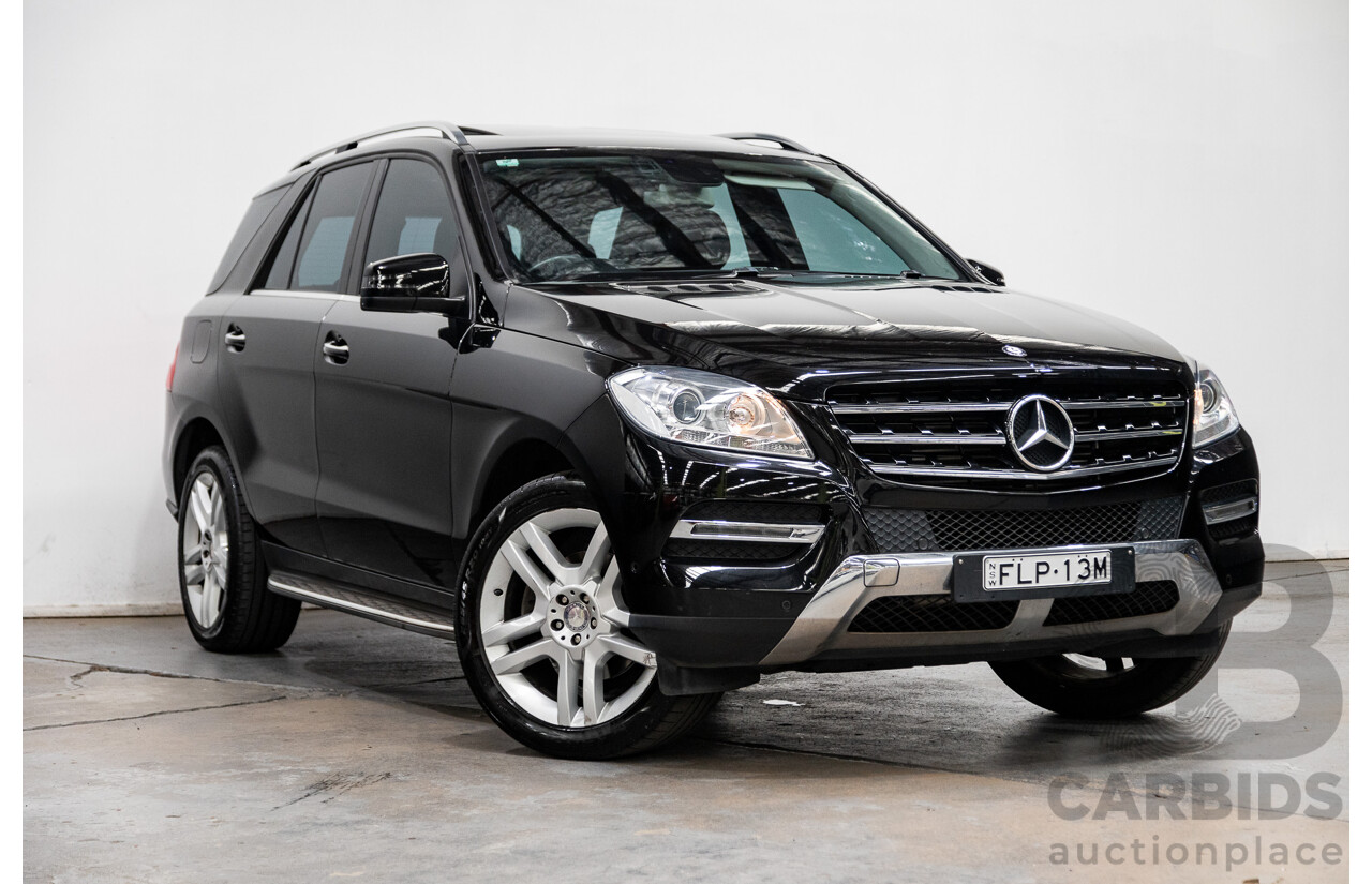 10/2014 Mercedes Benz ML250 CDI Bluetec (AWD) W166 MY14 4d Wagon Obsidian Black Turbo Diesel 2.1L