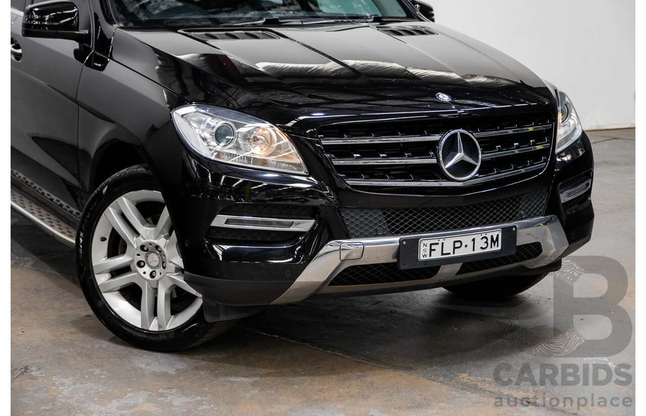 10/2014 Mercedes Benz ML250 CDI Bluetec (AWD) W166 MY14 4d Wagon Obsidian Black Turbo Diesel 2.1L