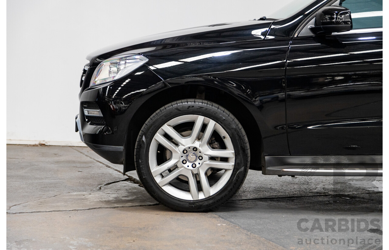 10/2014 Mercedes Benz ML250 CDI Bluetec (AWD) W166 MY14 4d Wagon Obsidian Black Turbo Diesel 2.1L