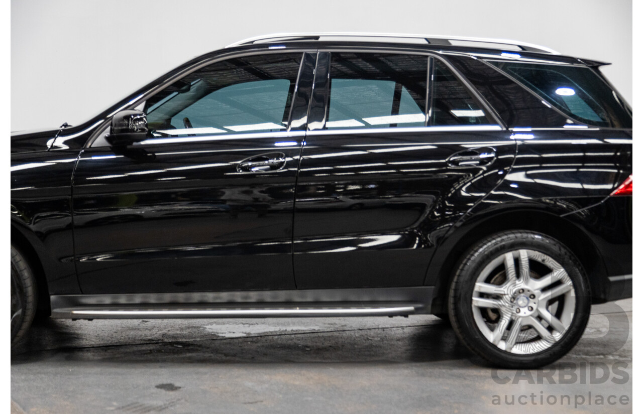 10/2014 Mercedes Benz ML250 CDI Bluetec (AWD) W166 MY14 4d Wagon Obsidian Black Turbo Diesel 2.1L