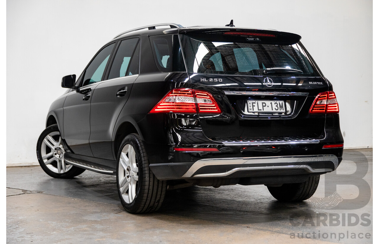 10/2014 Mercedes Benz ML250 CDI Bluetec (AWD) W166 MY14 4d Wagon Obsidian Black Turbo Diesel 2.1L