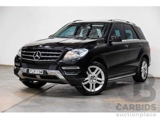 10/2014 Mercedes Benz ML250 CDI Bluetec (AWD) W166 MY14 4d Wagon Obsidian Black Turbo Diesel 2.1L