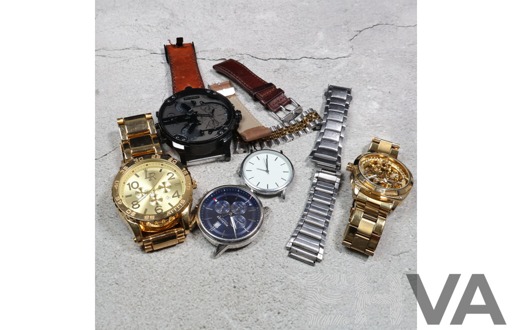 Collection of (5) Mens Watches in Varying Condition Including Diesel & Tommy Hilfiger