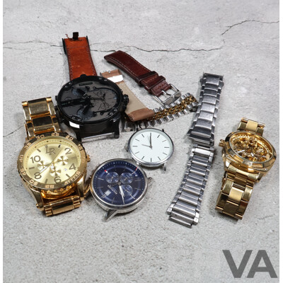 Collection of (5) Mens Watches in Varying Condition Including Diesel & Tommy Hilfiger