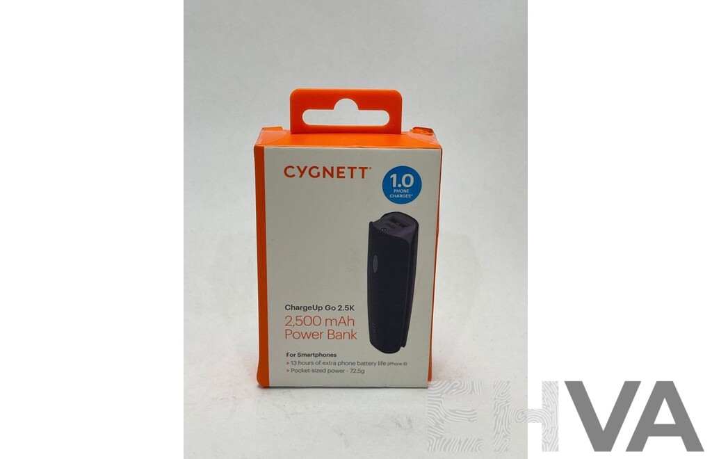 Cygnett 2500mAh Power Bank - Brand New