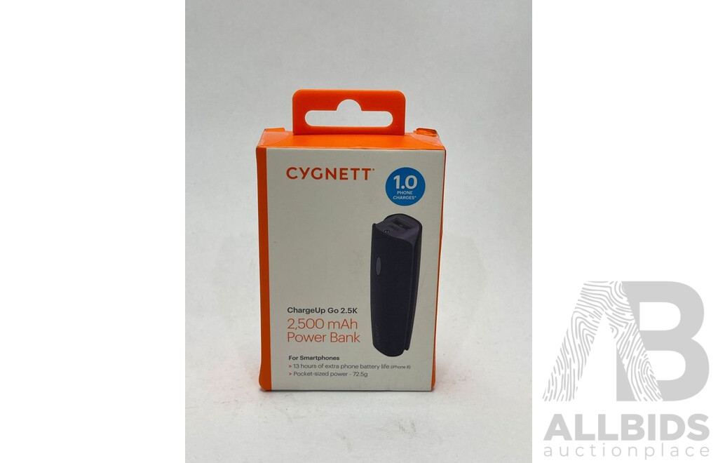 Cygnett 2500mAh Power Bank - Brand New