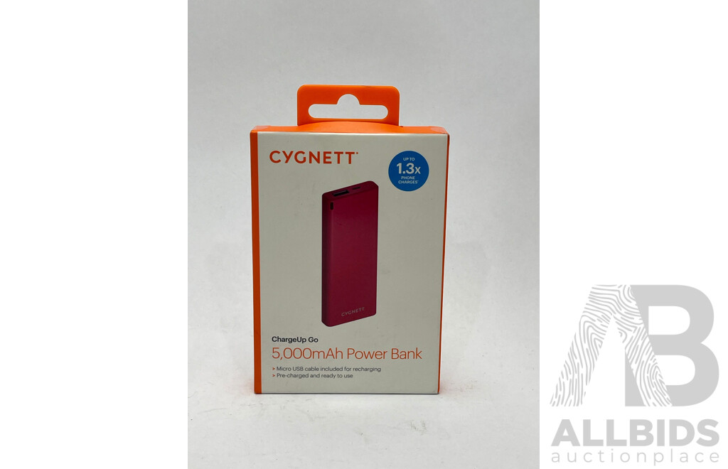 Cygnett 5000mAh Power Bank - Brand New