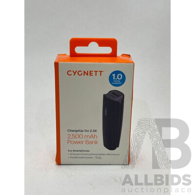 Cygnett 2500mAh Power Bank - Brand New