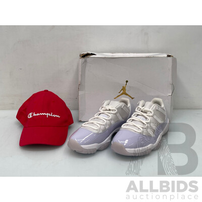 Nike Air Jordan 11Retro Low Women's Shoes and Champion Hat