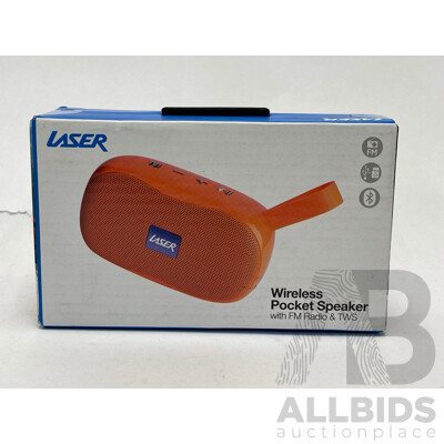 Laser Wireless Pocket Speaker - Brand New