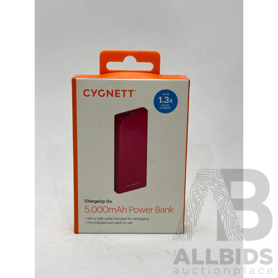 Cygnett 5000mAh Power Bank - Brand New