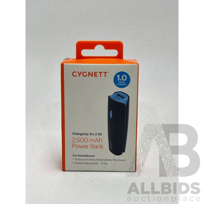 Cygnett 2500mAh Power Bank - Brand New