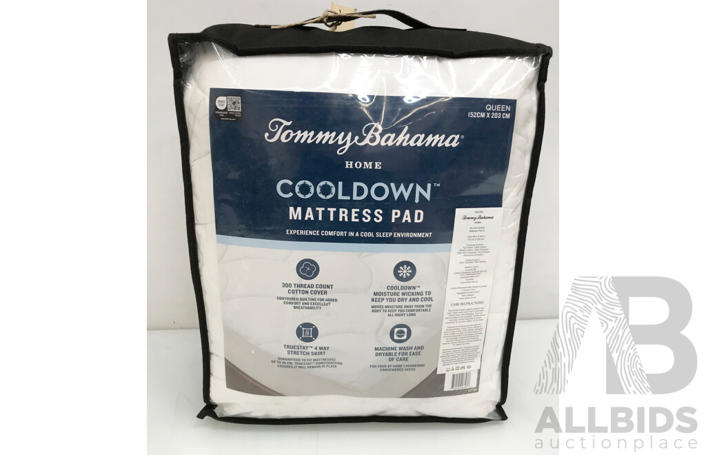 Tommy Bahama Cooldown Mattress Pad (Queen Size)