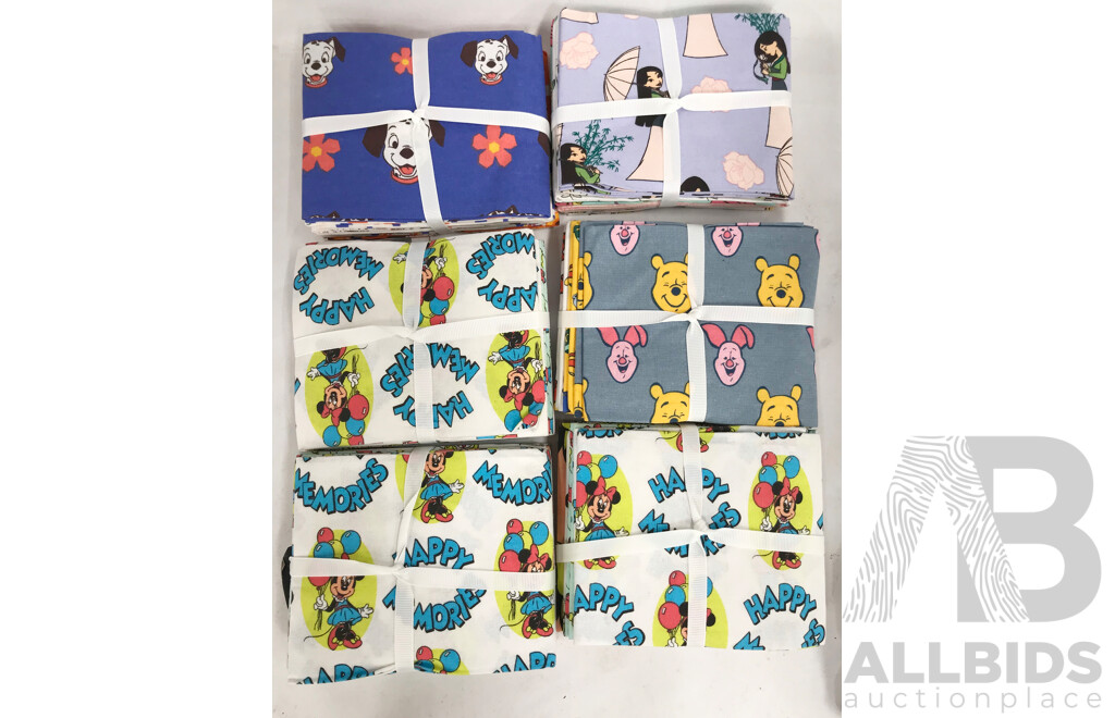 Disney Fat Quarter Pack (5 Piece) - Lot of 6