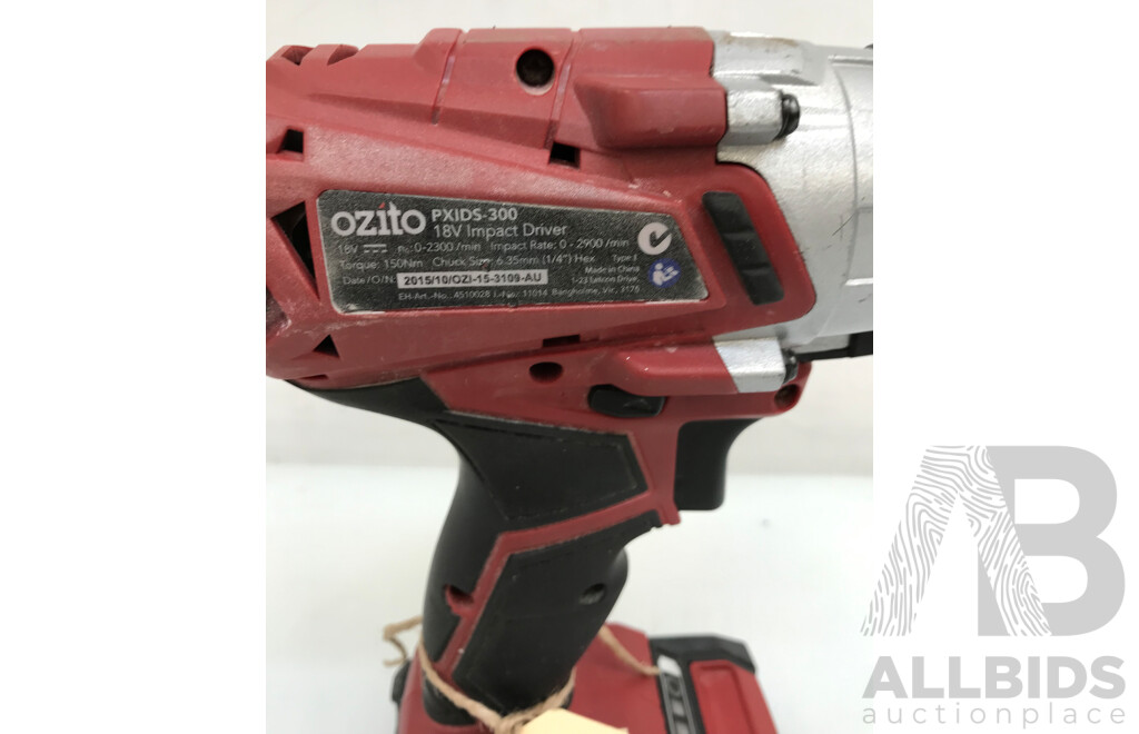 Ozito (PXIDS-300) 18V Impact Driver