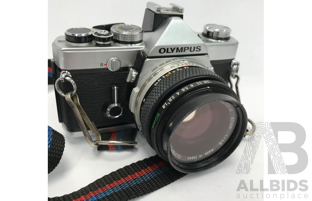 Olympus (OM-1) Film Camera with 50mm Lens