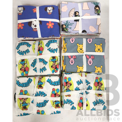 Disney Fat Quarter Pack (5 Piece) - Lot of 6