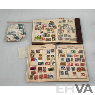 Stamp Albums with Collection of Stamps